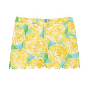 Lily Pulitzer Colette skort in Sunglow yellow